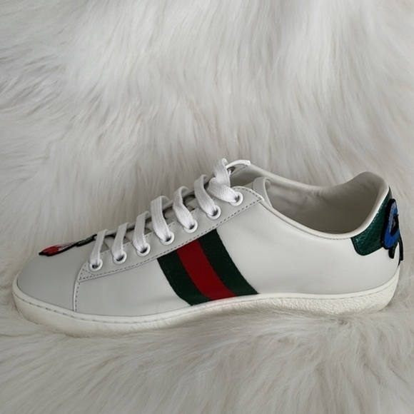 GUCCI‎ NEW soft Lam leather sneakers authentic 100% - Picture 4 of 15